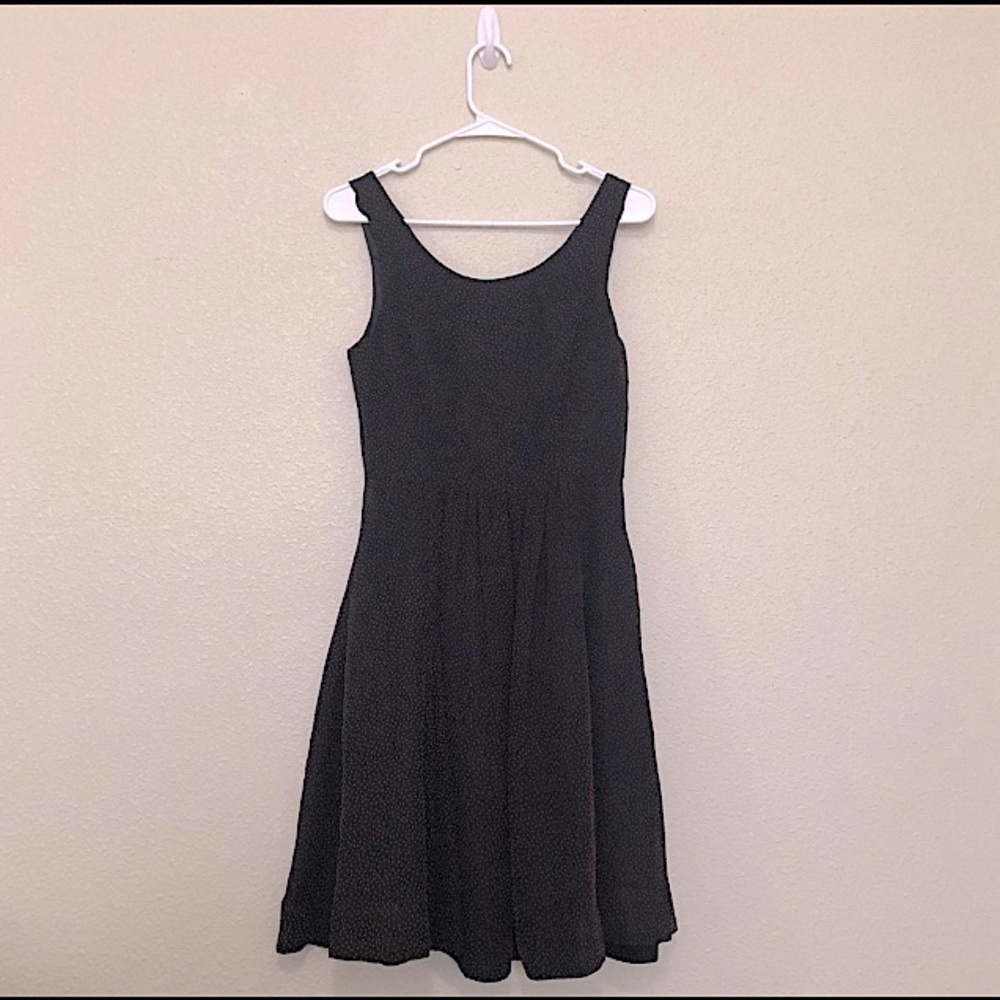 Black w/ pink dots retro-style party dress